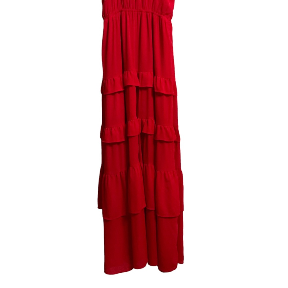 Flying Tomato Red Ruffle Maxi Dress - Picture 5 of 6